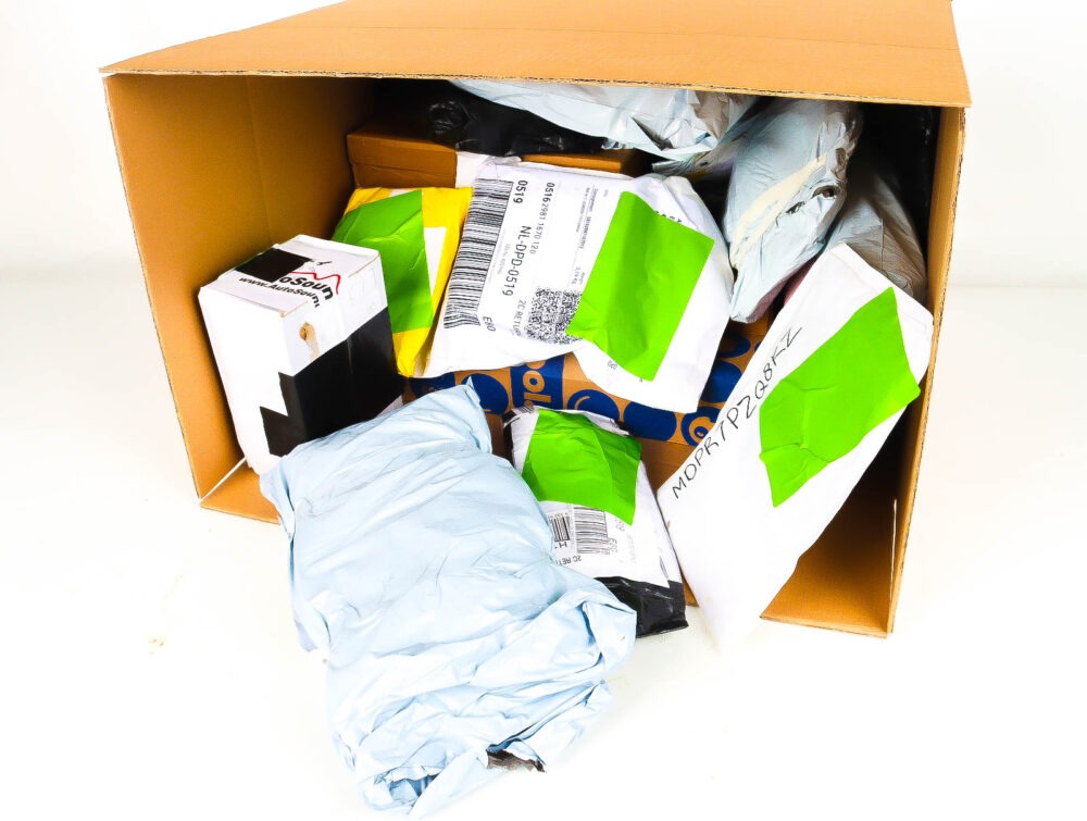 XL Doos met Verloren & Retour Postpakketten