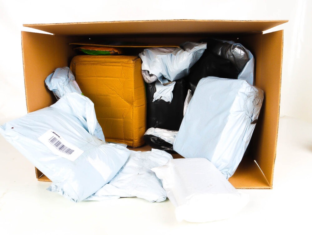 XL Doos met Verloren & Retour Postpakketten