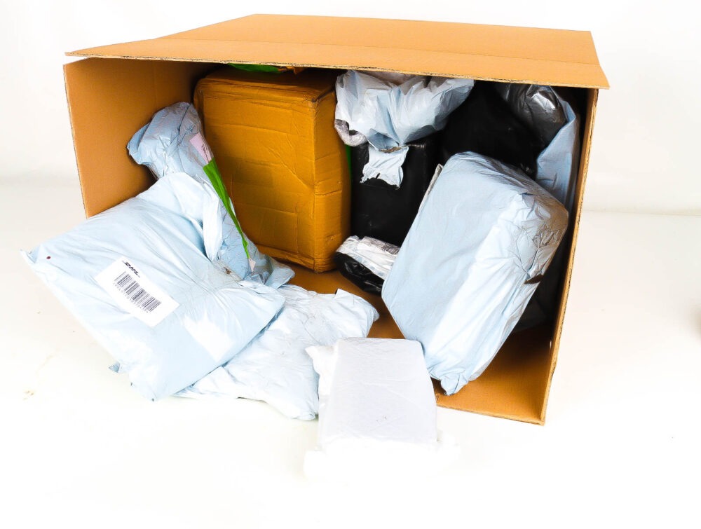 XL Doos met Verloren & Retour Postpakketten