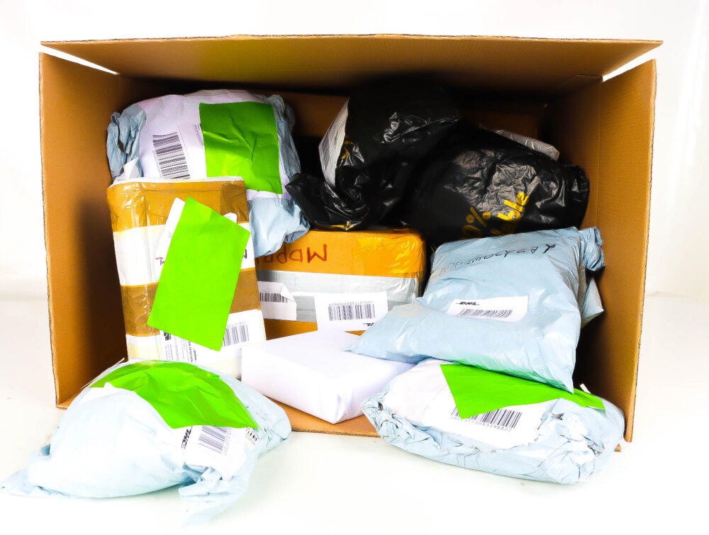 XL Doos met Verloren & Retour Postpakketten