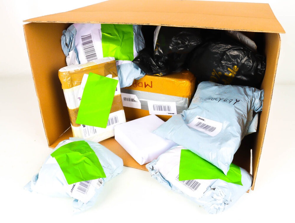 XL Doos met Verloren & Retour Postpakketten