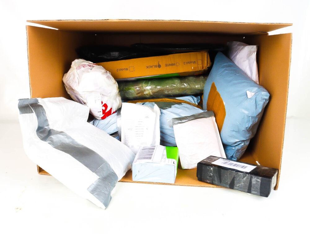 XL Doos met Verloren & Retour Postpakketten