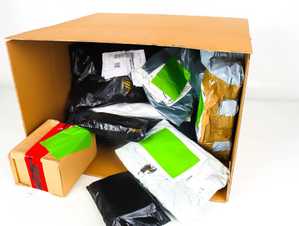 XL Doos met Verloren & Retour Postpakketten
