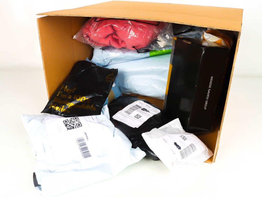 XL Doos met Verloren & Retour Postpakketten