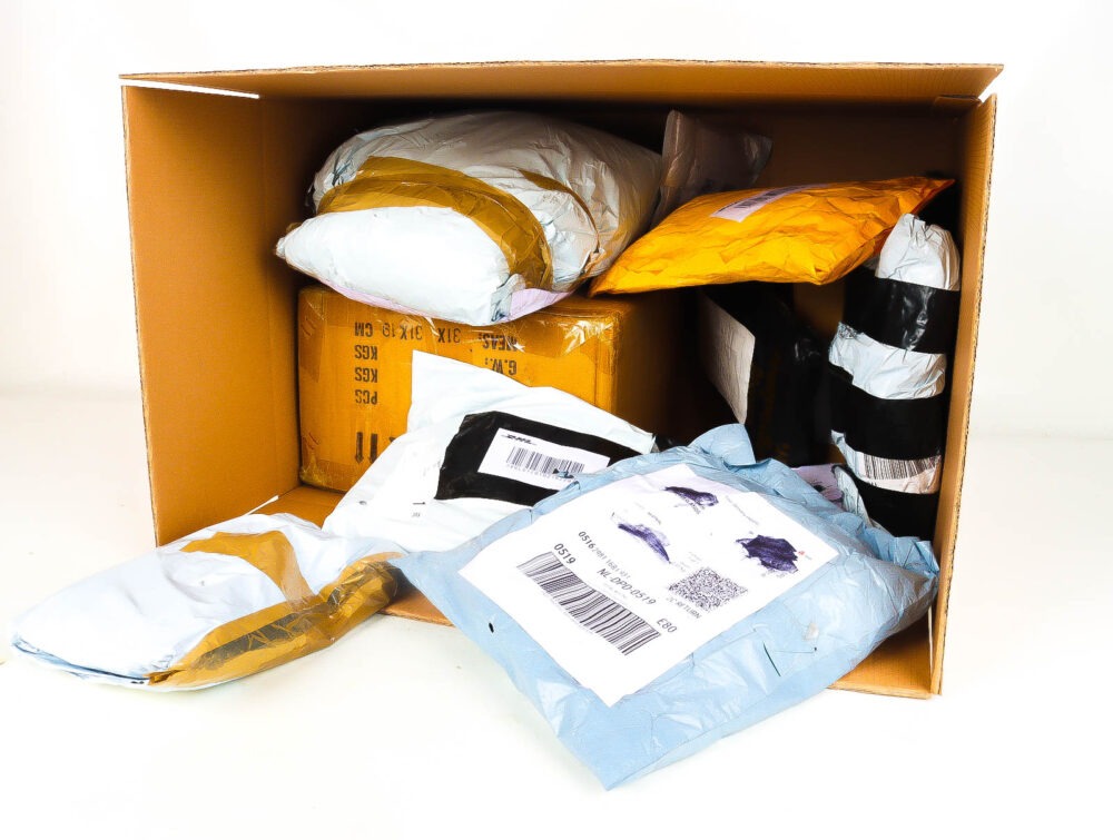 XL Doos met Verloren & Retour Postpakketten