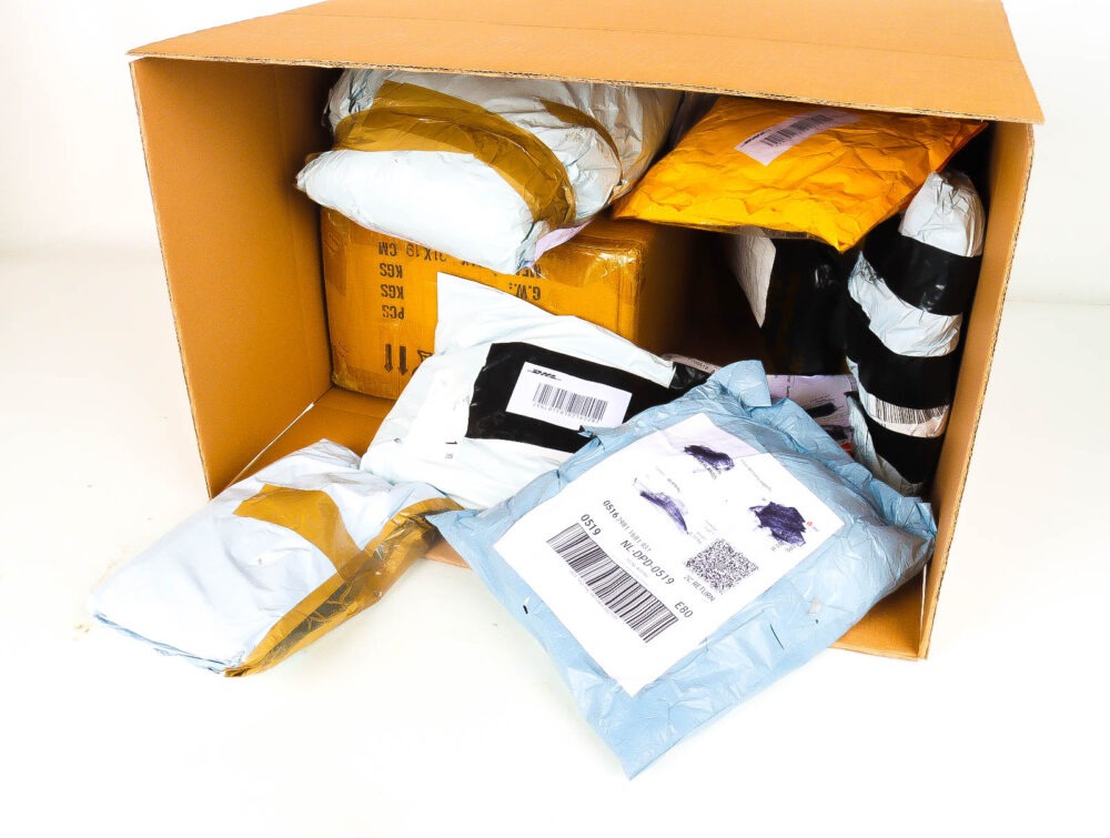 XL Doos met Verloren & Retour Postpakketten