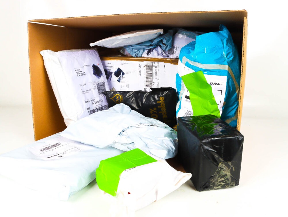 XL Doos met Verloren & Retour Postpakketten