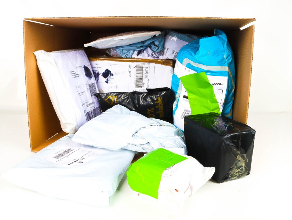 XL Doos met Verloren & Retour Postpakketten