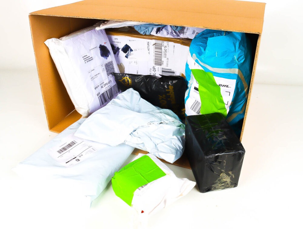 XL Doos met Verloren & Retour Postpakketten