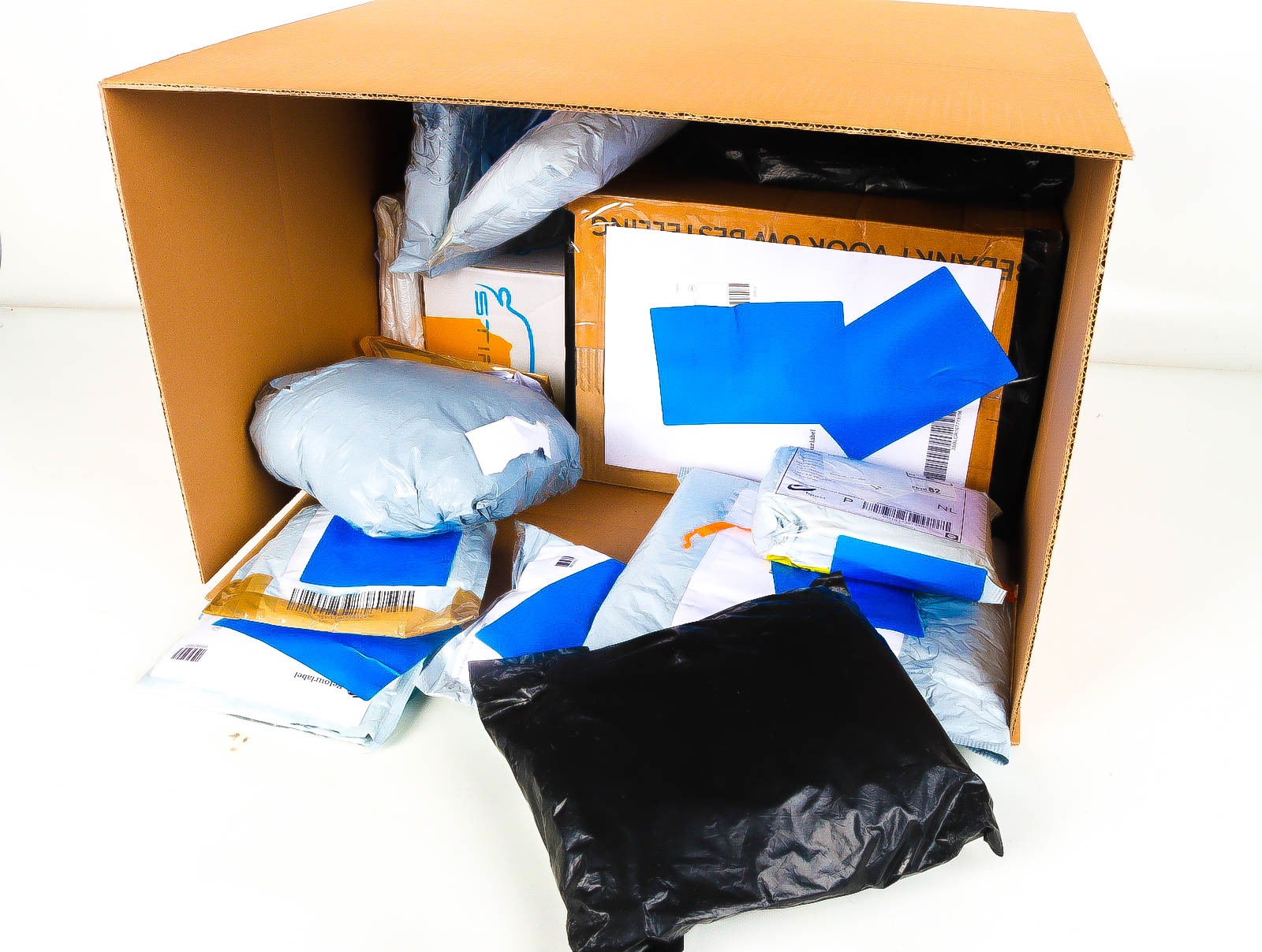 XL Doos met Verloren & Retour Postpakketten