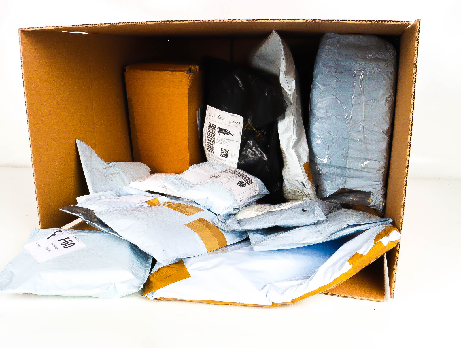 XL Doos met Verloren & Retour Postpakketten