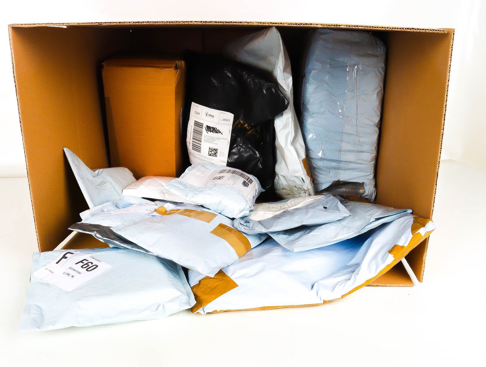 XL Doos met Verloren & Retour Postpakketten