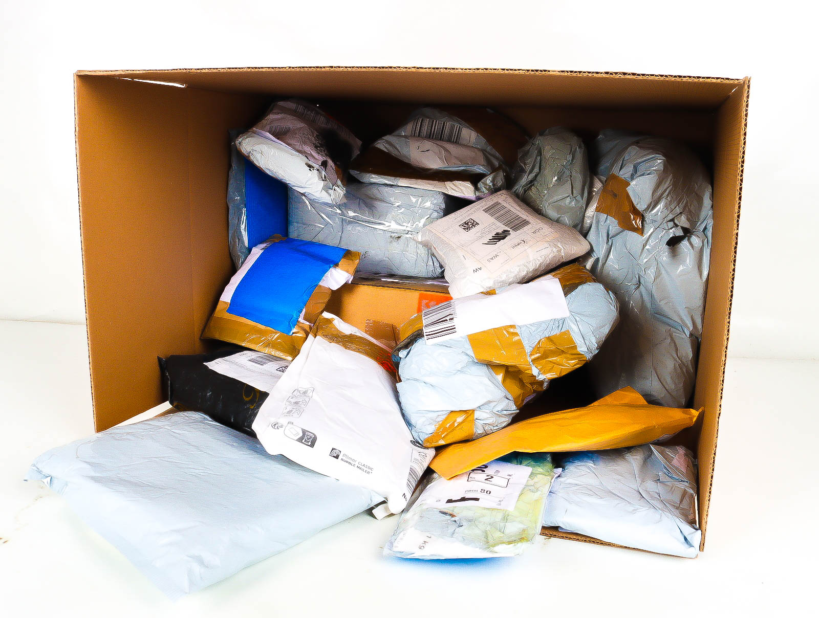 XL Doos met Verloren & Retour Postpakketten