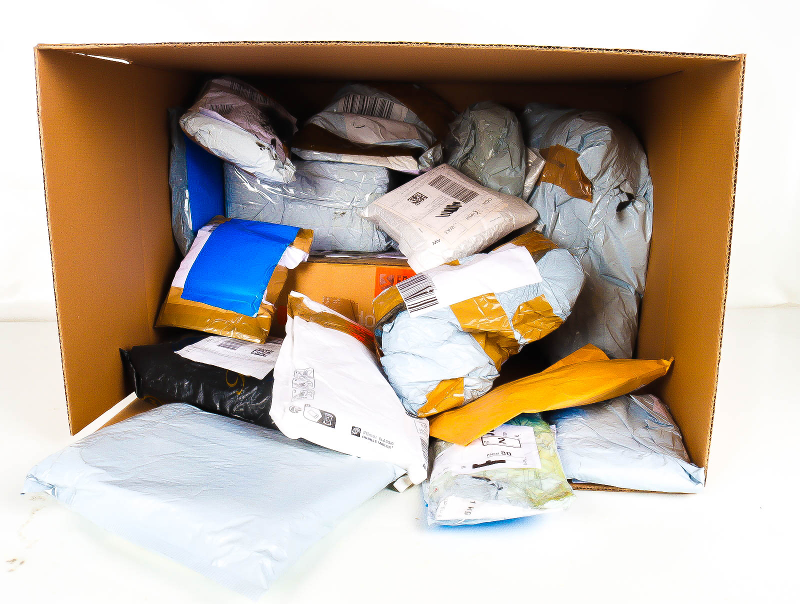 XL Doos met Verloren & Retour Postpakketten