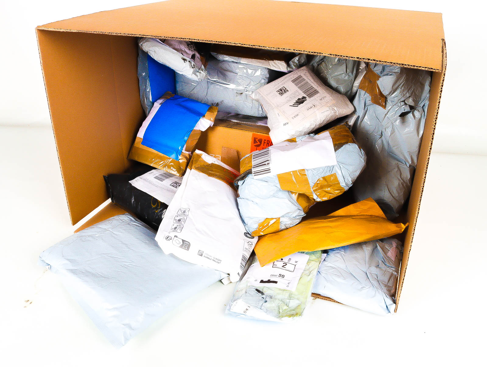 XL Doos met Verloren & Retour Postpakketten