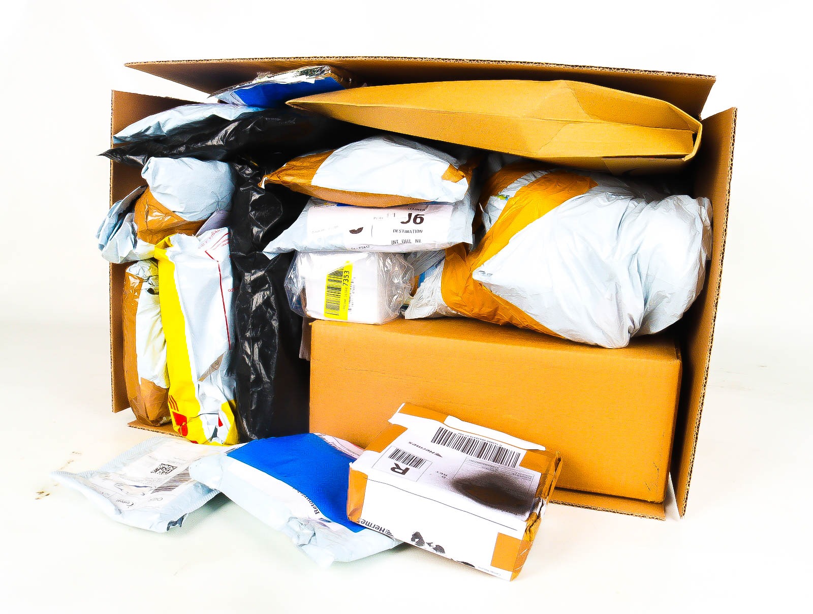 XL Doos met Verloren & Retour Postpakketten