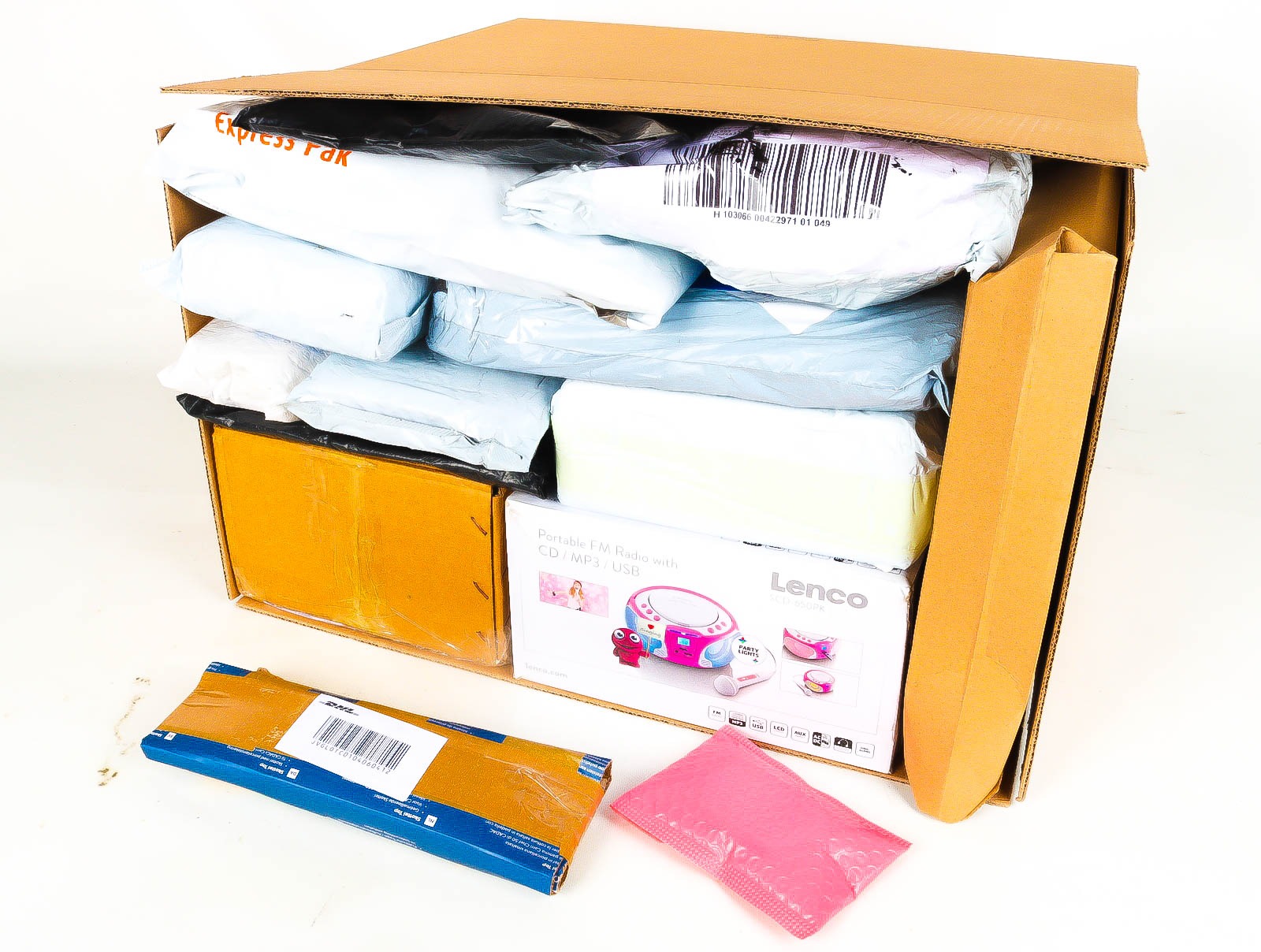 XL Doos met Verloren & Retour Postpakketten