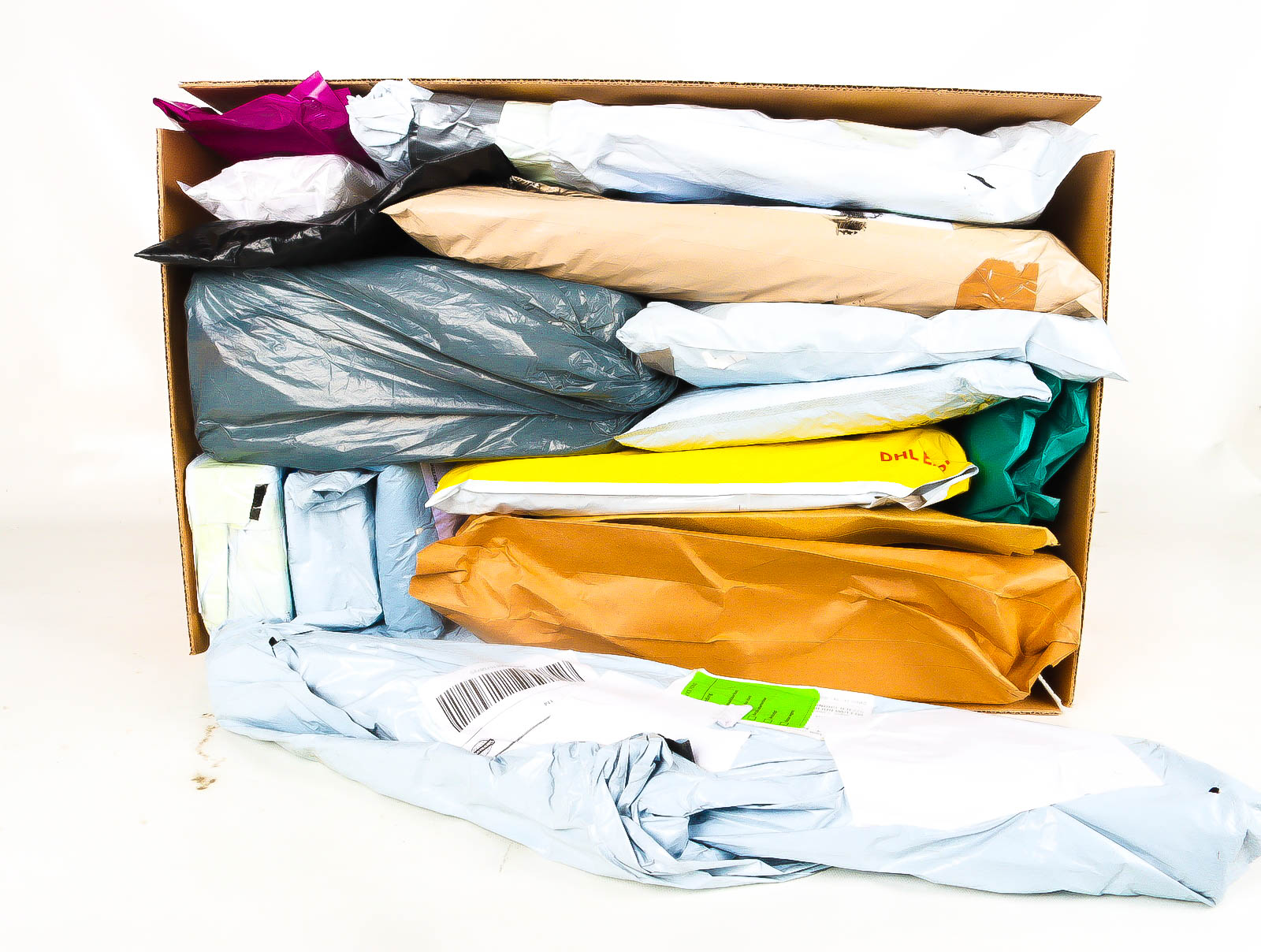 XL Doos met Verloren & Retour Postpakketten