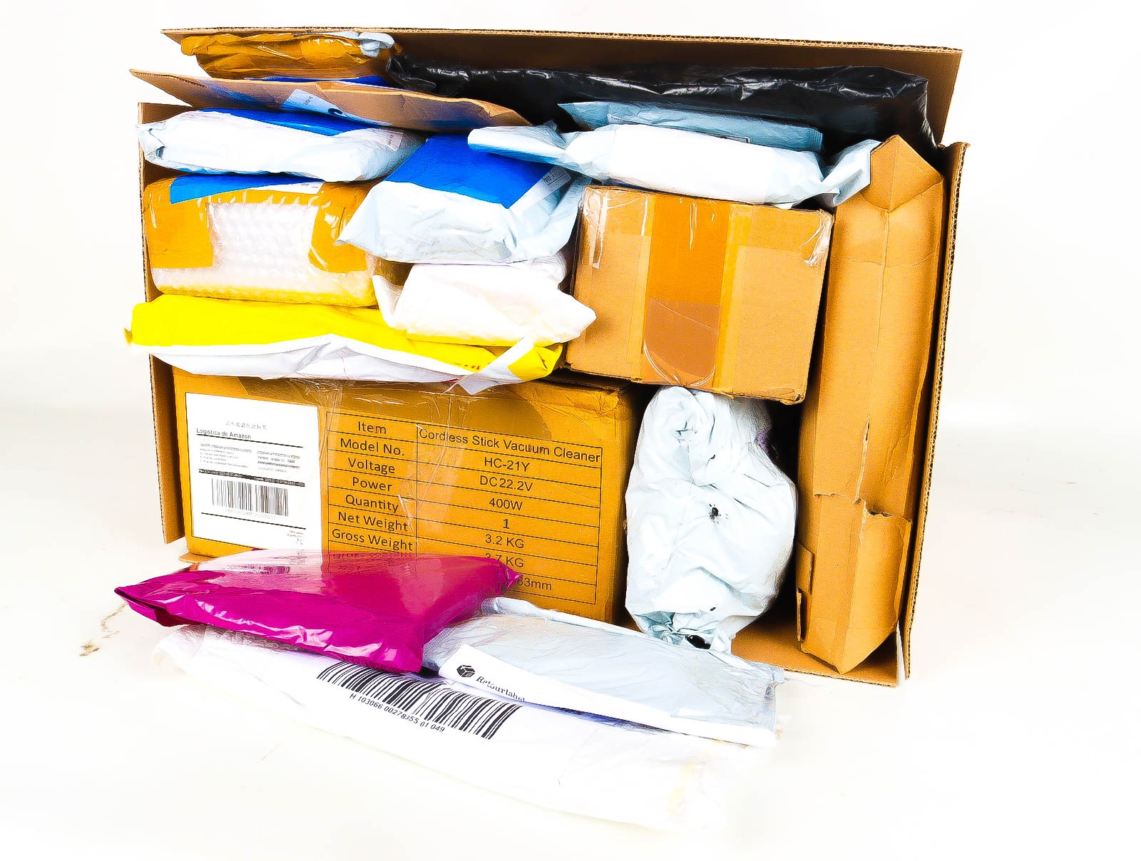 XL Doos met Verloren & Retour Postpakketten