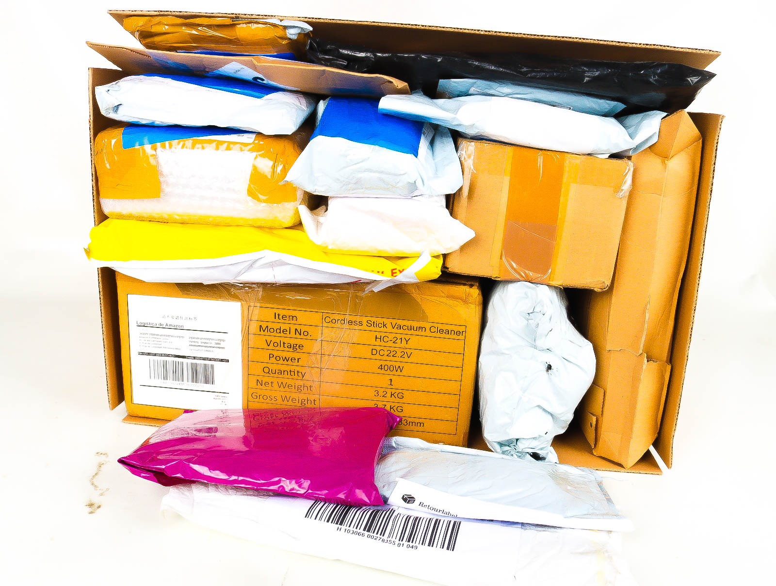 XL Doos met Verloren & Retour Postpakketten