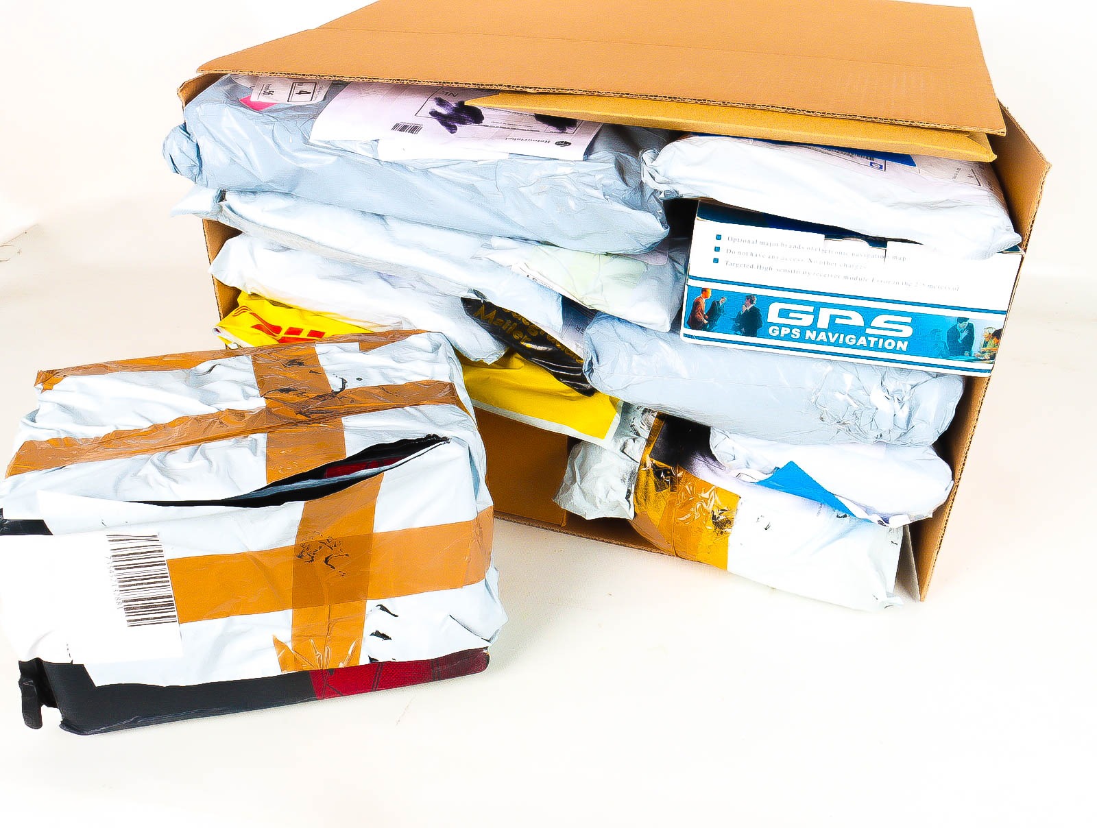 XL Doos met Verloren & Retour Postpakketten