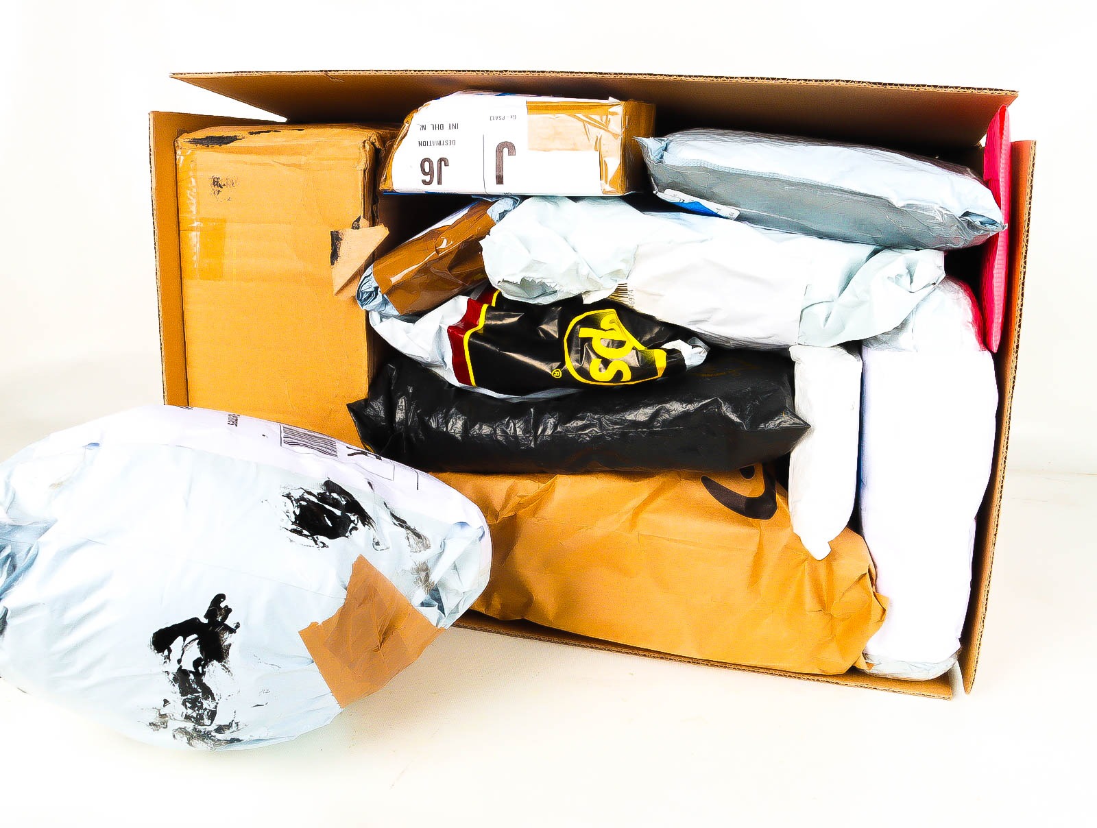 XL Doos met Verloren & Retour Postpakketten