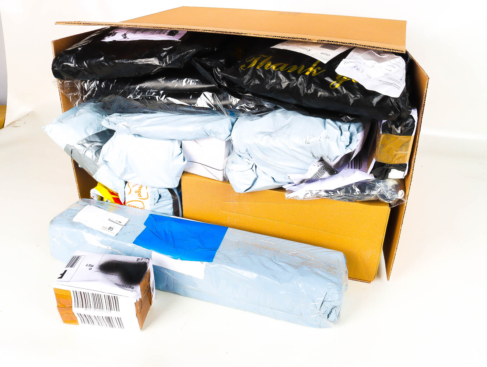 XL Doos met Verloren & Retour Postpakketten