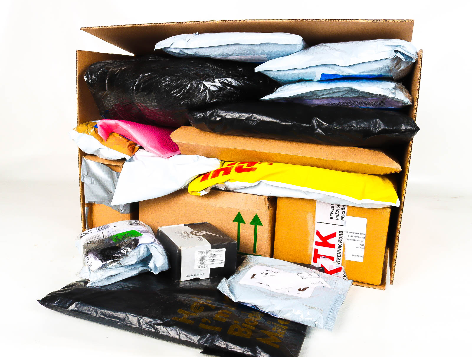 XL Doos met Verloren & Retour Postpakketten