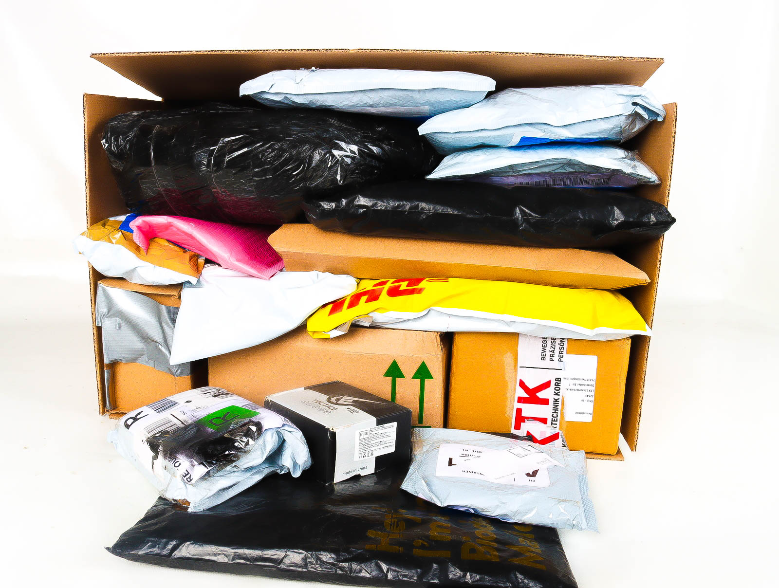 XL Doos met Verloren & Retour Postpakketten