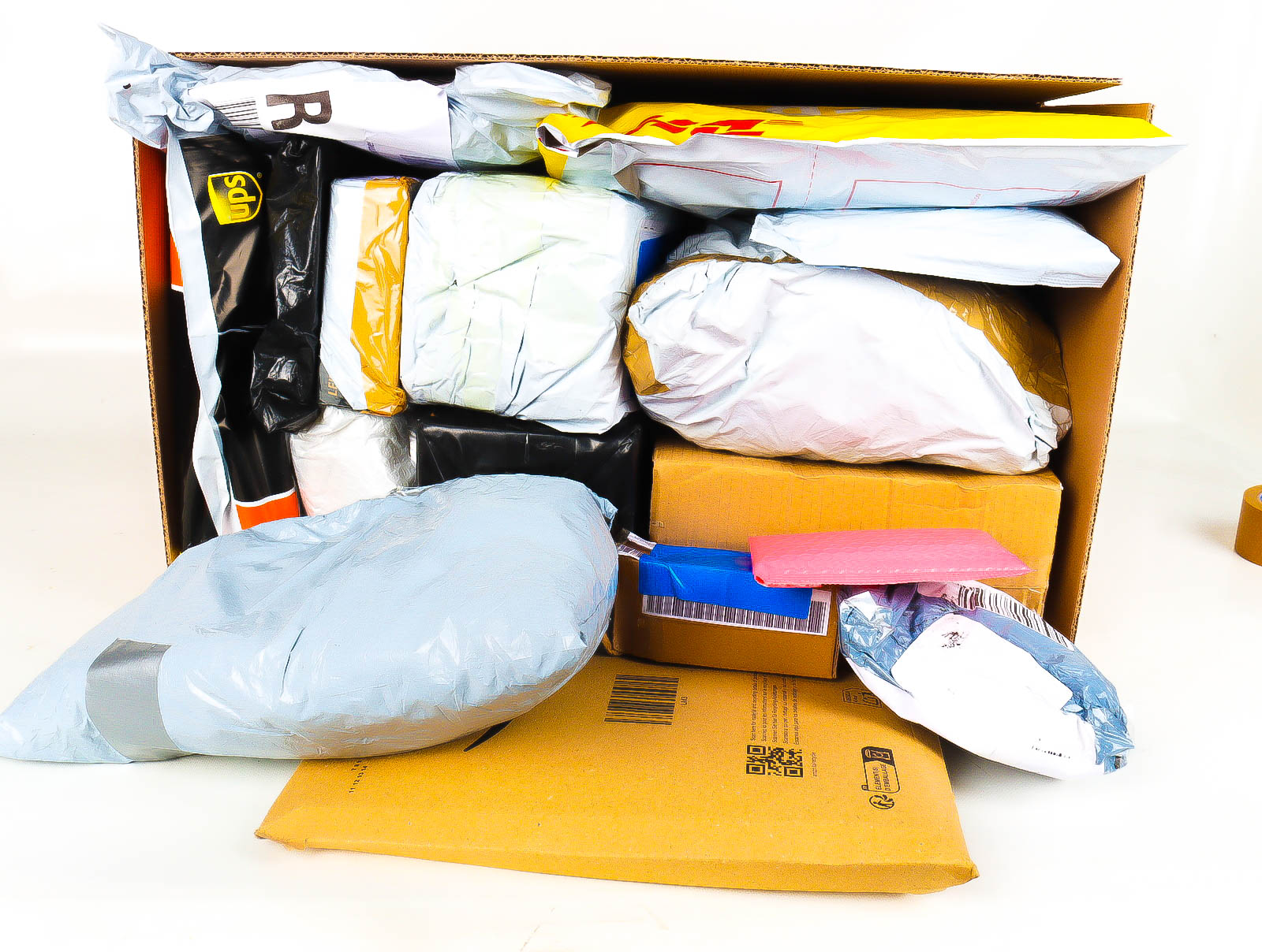 XL Doos met Verloren & Retour Postpakketten