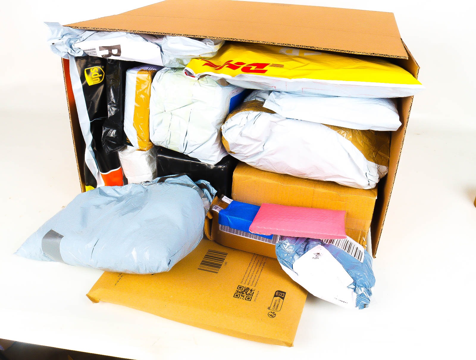 XL Doos met Verloren & Retour Postpakketten