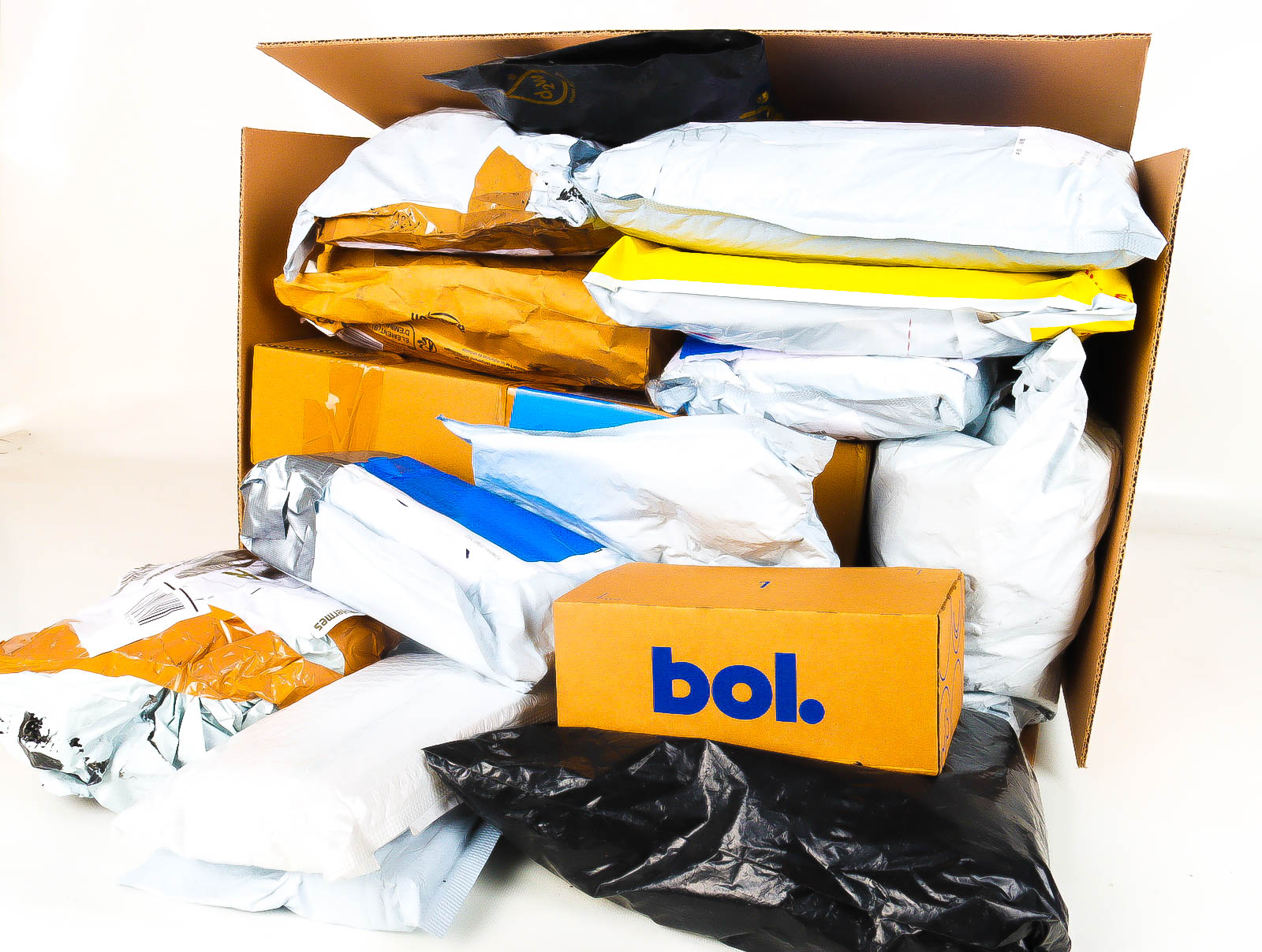 XL Doos met Verloren & Retour Postpakketten