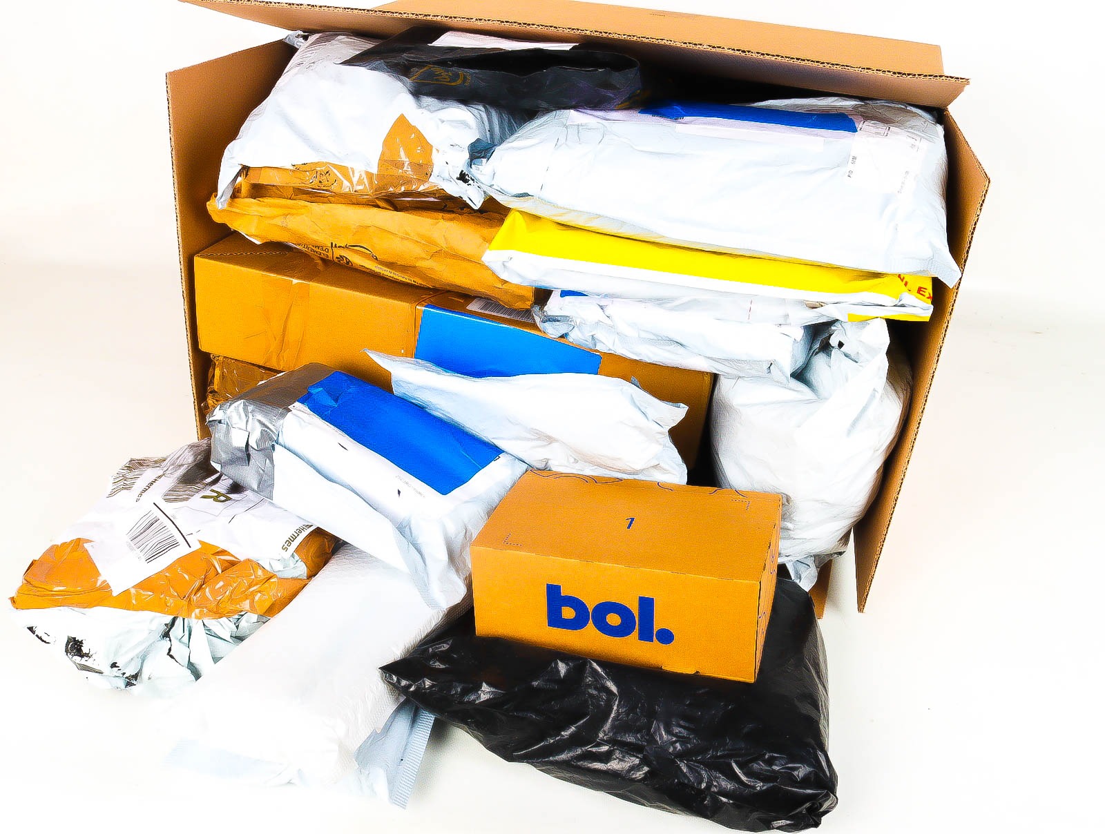 XL Doos met Verloren & Retour Postpakketten