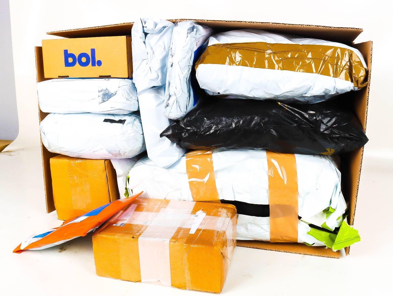 XL Doos met Verloren & Retour Postpakketten