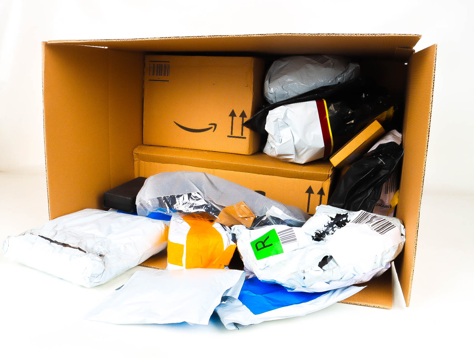 XL Doos met Verloren & Retour Postpakketten