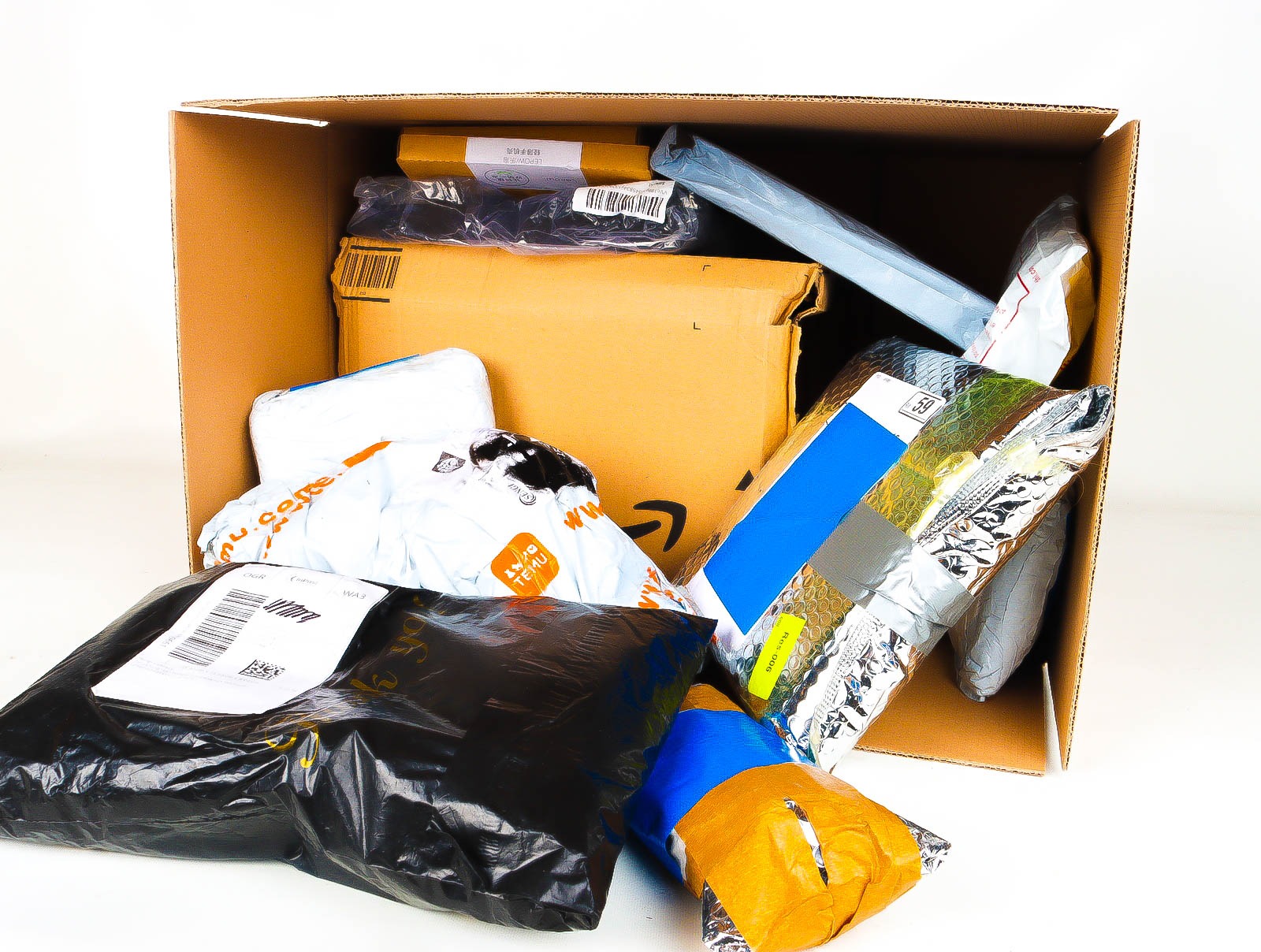 XL Doos met Verloren & Retour Postpakketten