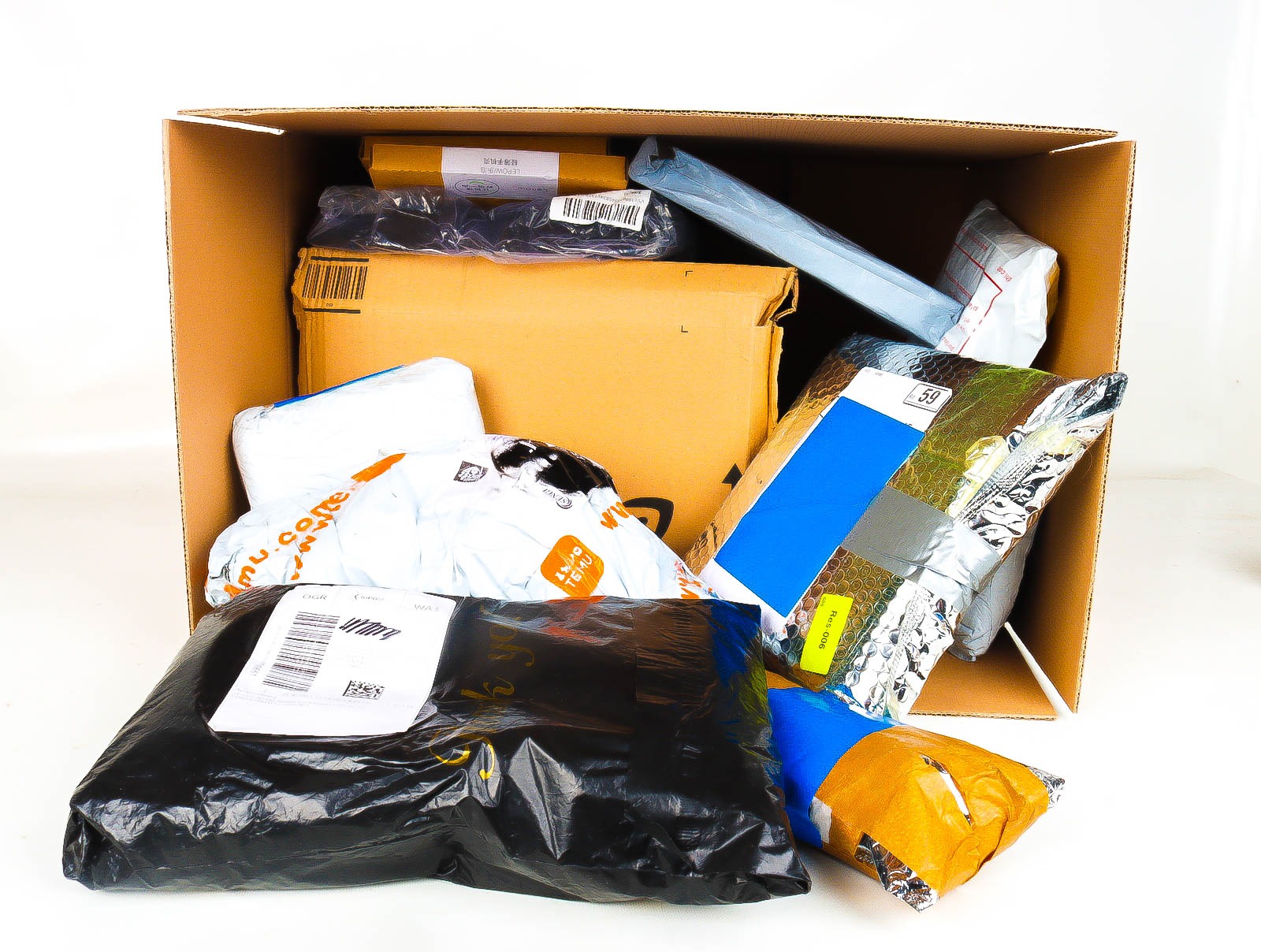 XL Doos met Verloren & Retour Postpakketten