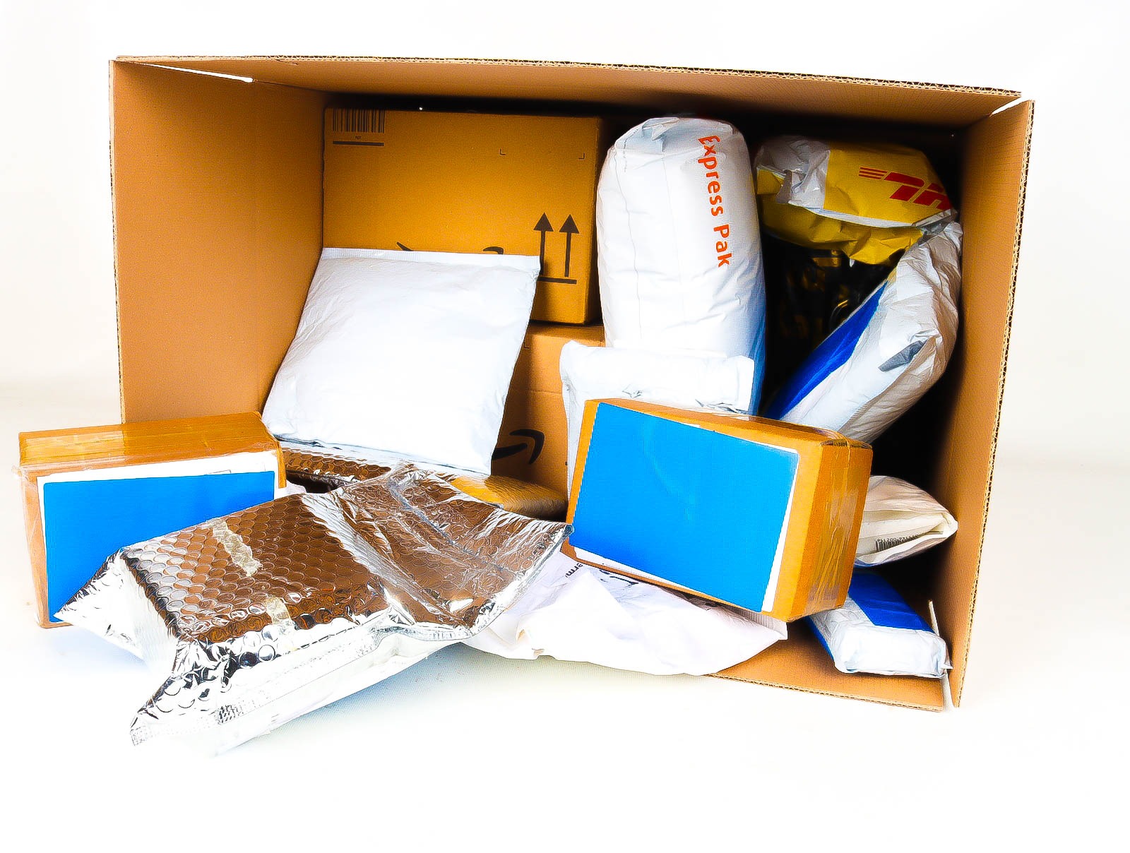 XL Doos met Verloren & Retour Postpakketten