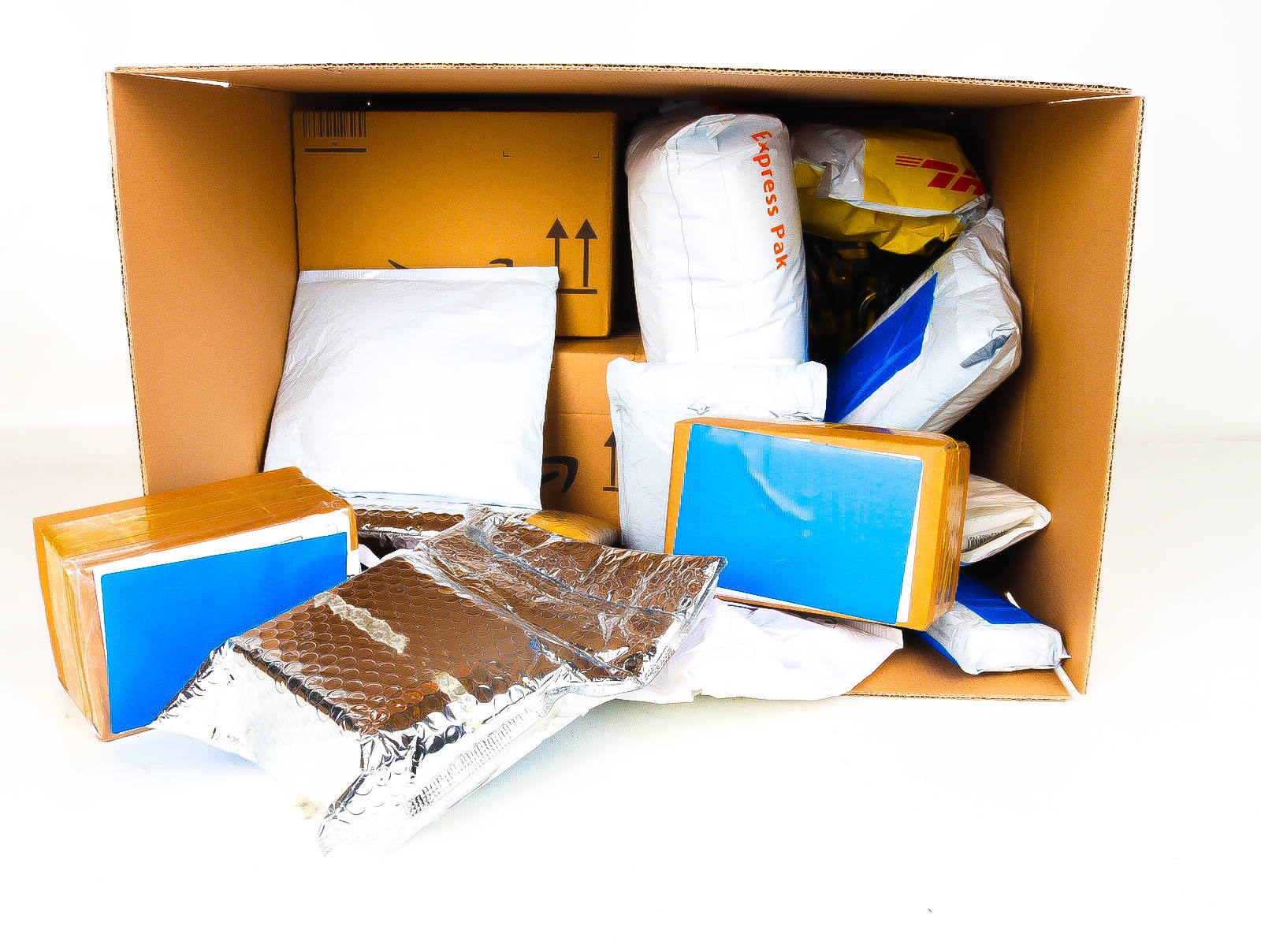 XL Doos met Verloren & Retour Postpakketten