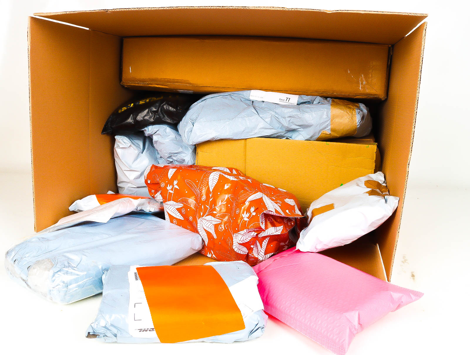 XL Doos met Verloren & Retour Postpakketten