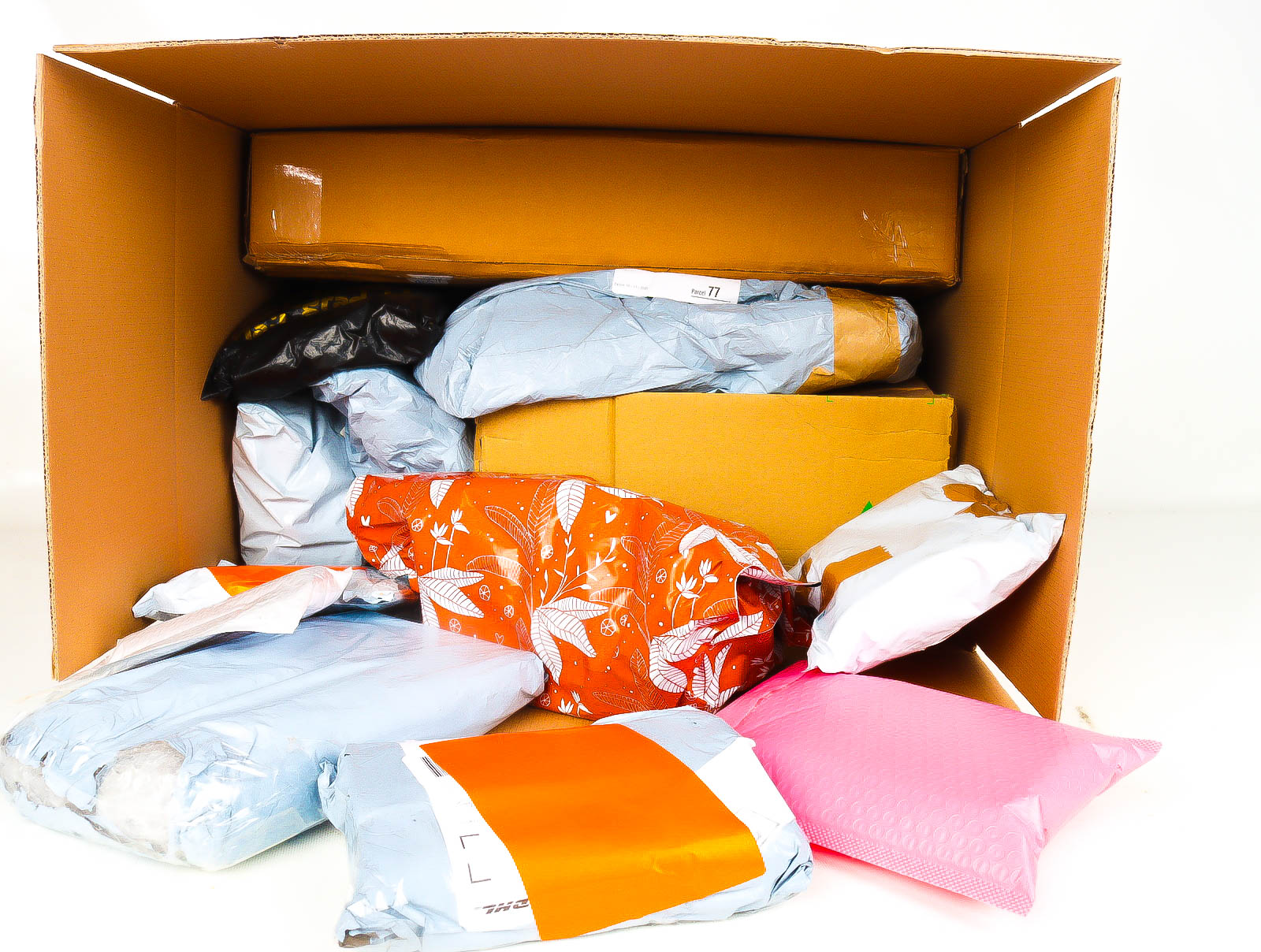 XL Doos met Verloren & Retour Postpakketten