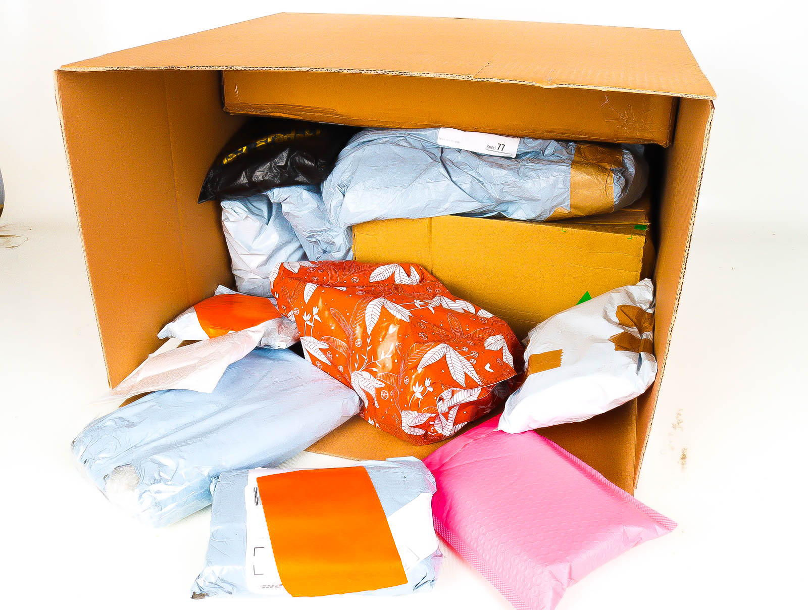 XL Doos met Verloren & Retour Postpakketten