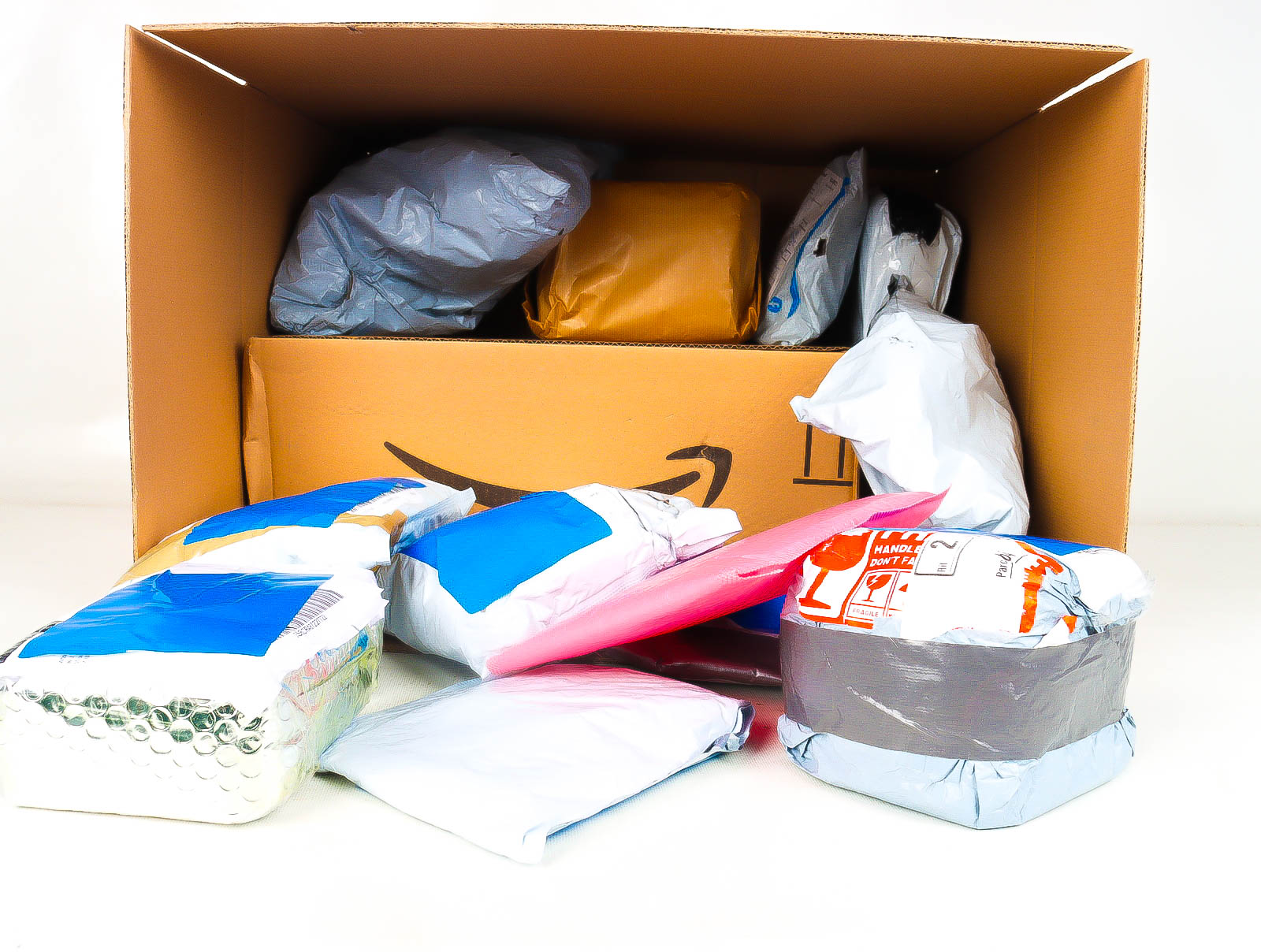 XL Doos met Verloren & Retour Postpakketten