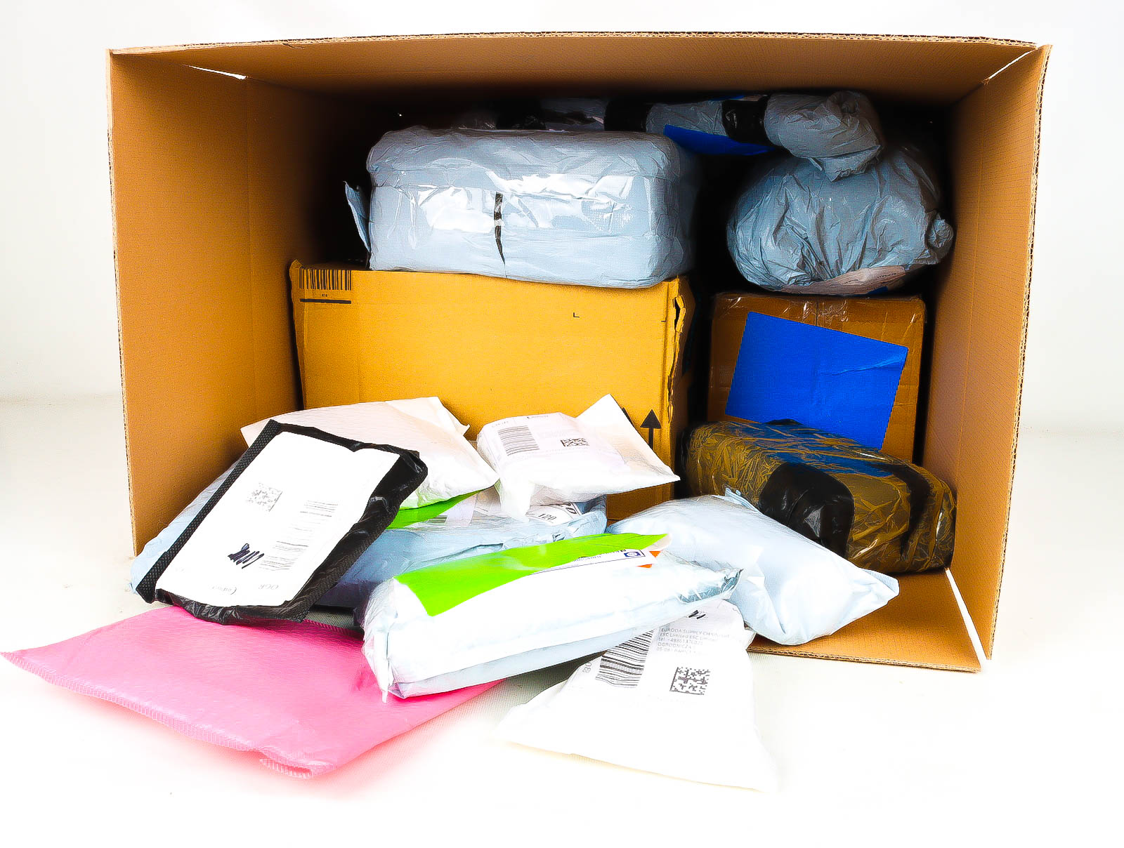 XL Doos met Verloren & Retour Postpakketten