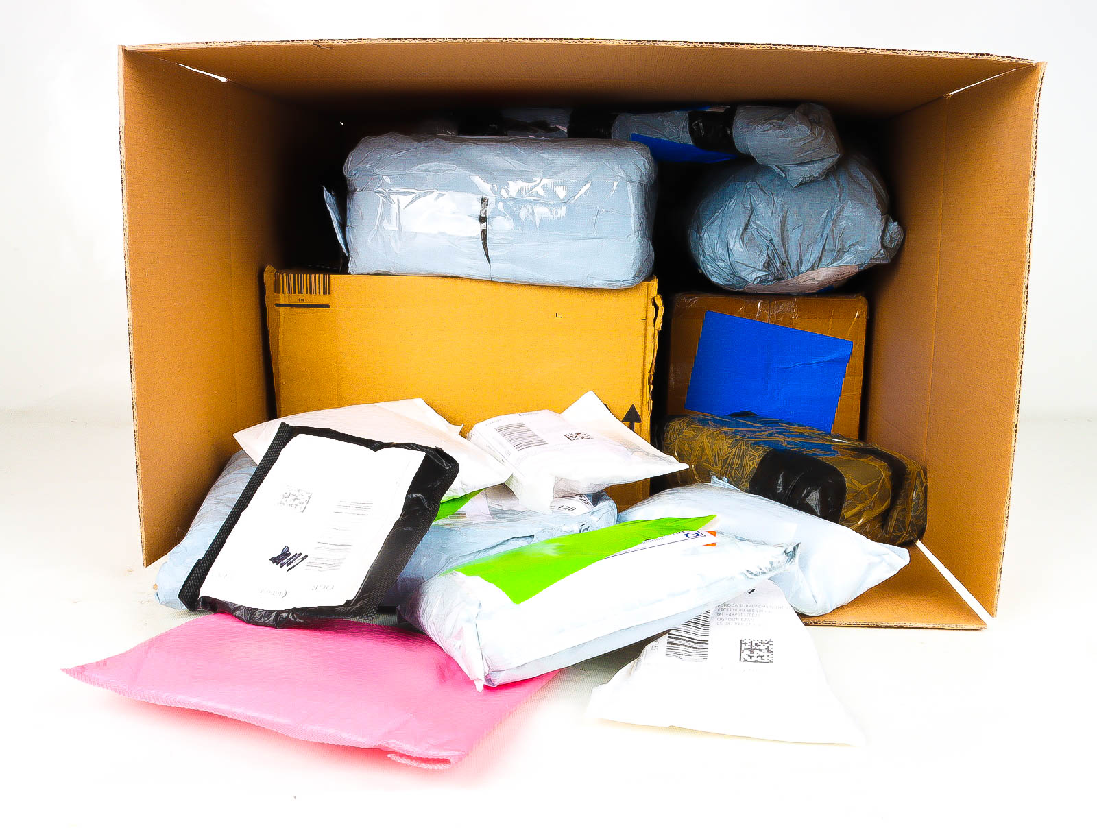 XL Doos met Verloren & Retour Postpakketten