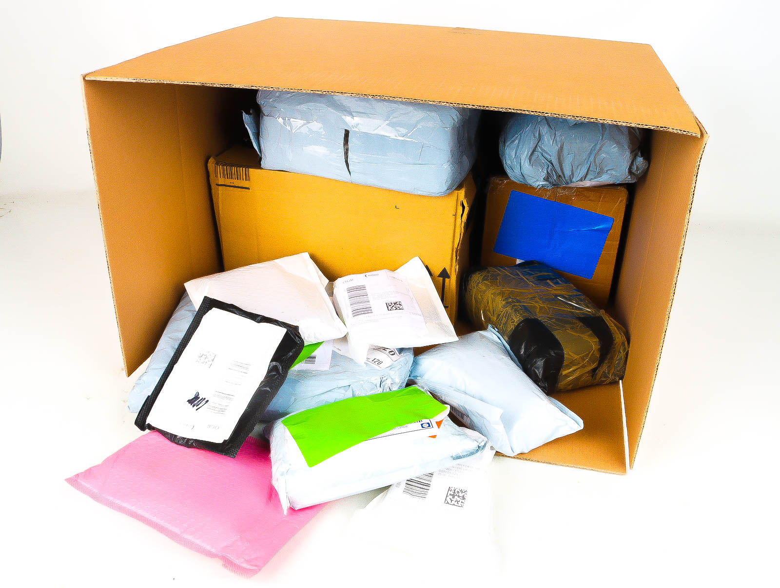 XL Doos met Verloren & Retour Postpakketten