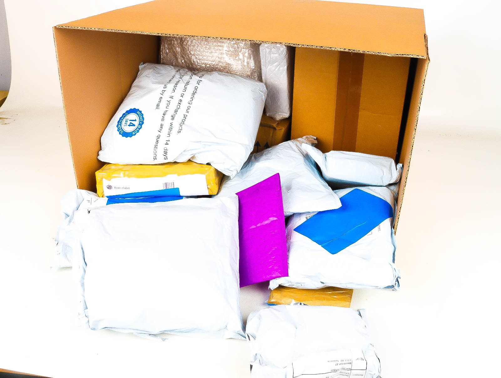 XL Doos met Verloren & Retour Postpakketten