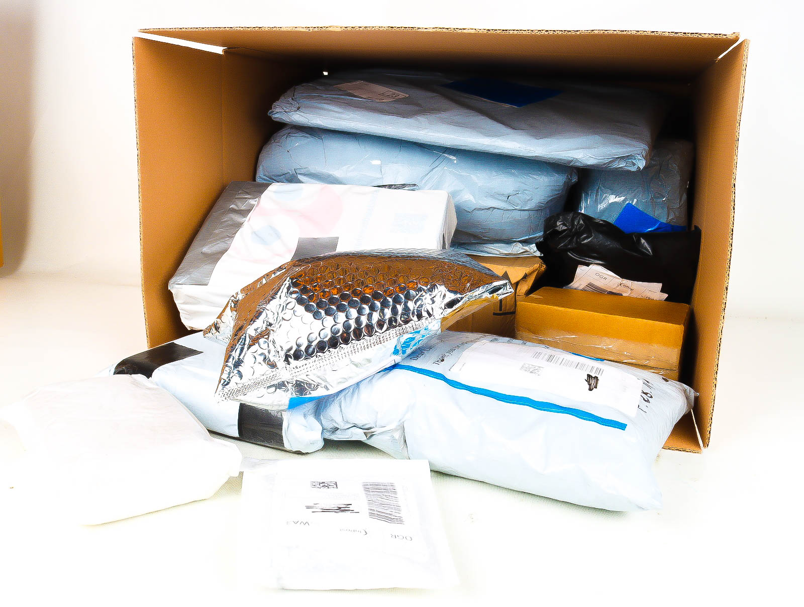 XL Doos met Verloren & Retour Postpakketten