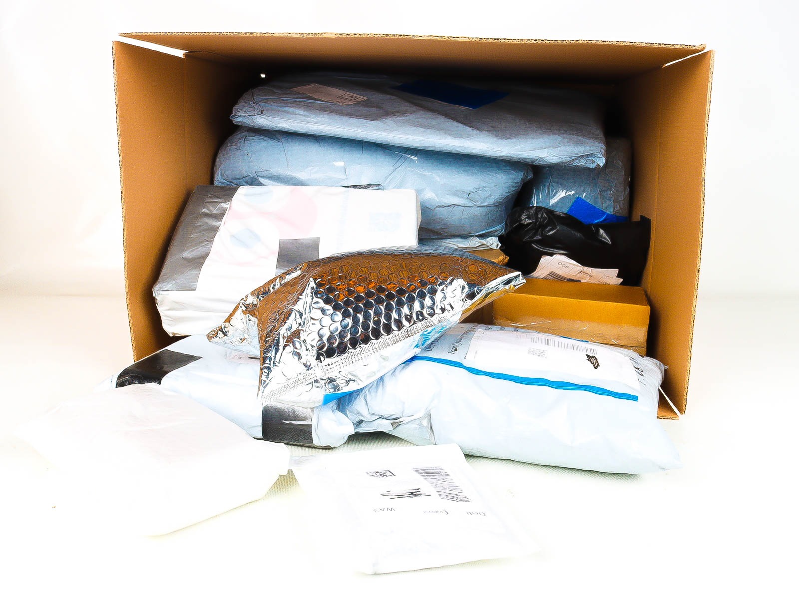 XL Doos met Verloren & Retour Postpakketten