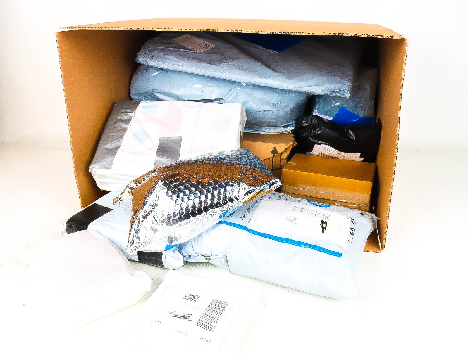 XL Doos met Verloren & Retour Postpakketten